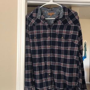 Plaid Flannel Button down top